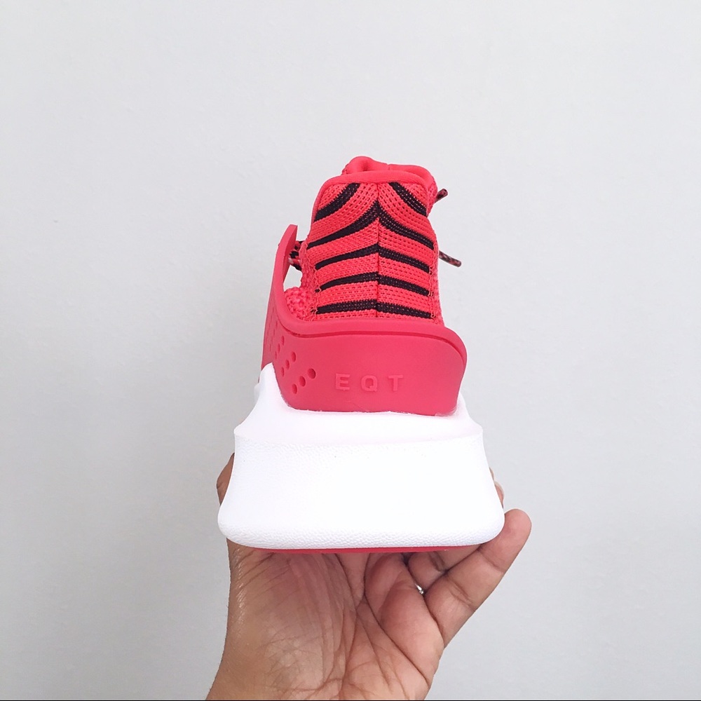 Adidas Originals EQT Bask Adv Red Women Size 7 - Picture 4 of 7